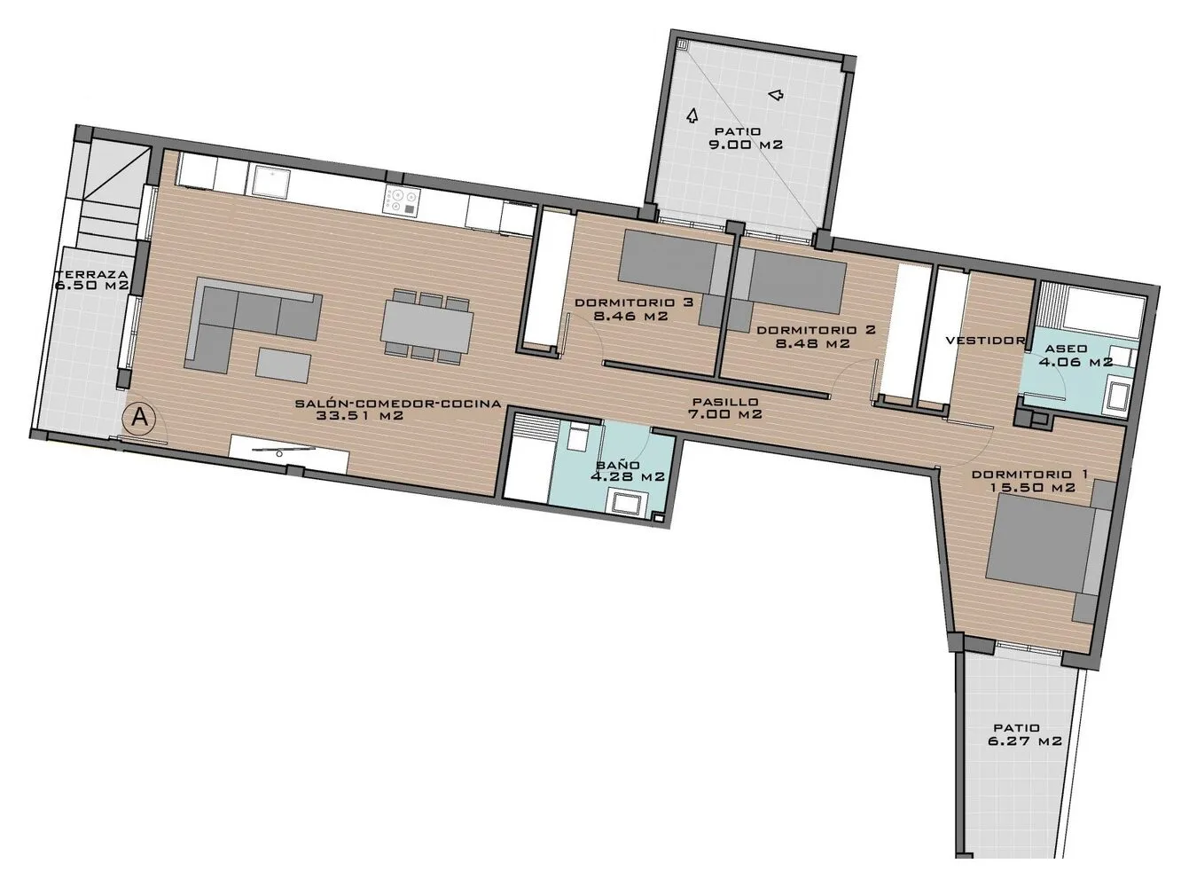 View plan: Apartment A