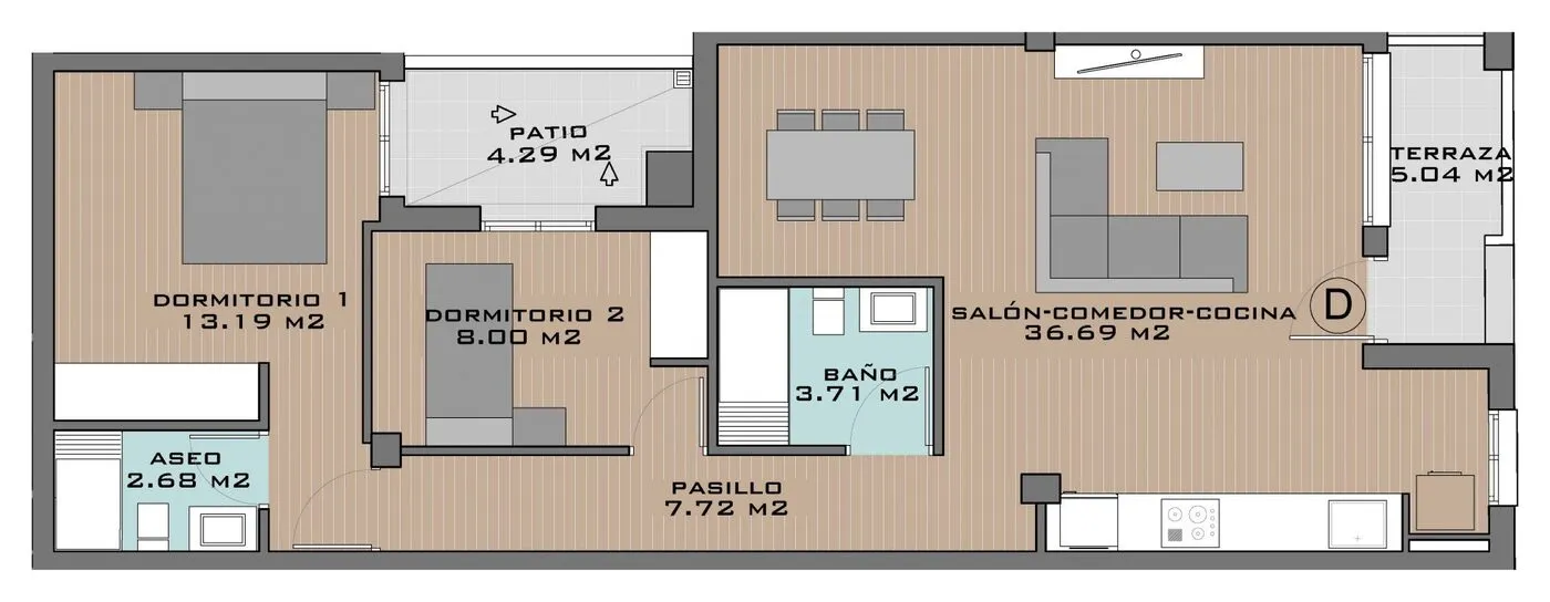View plan: Apartment D