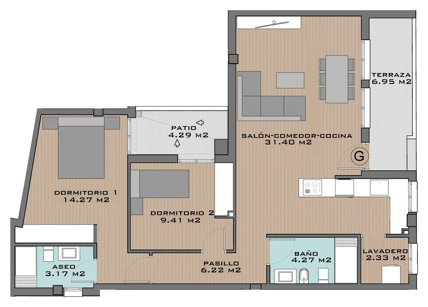 View plan: Apartment G
