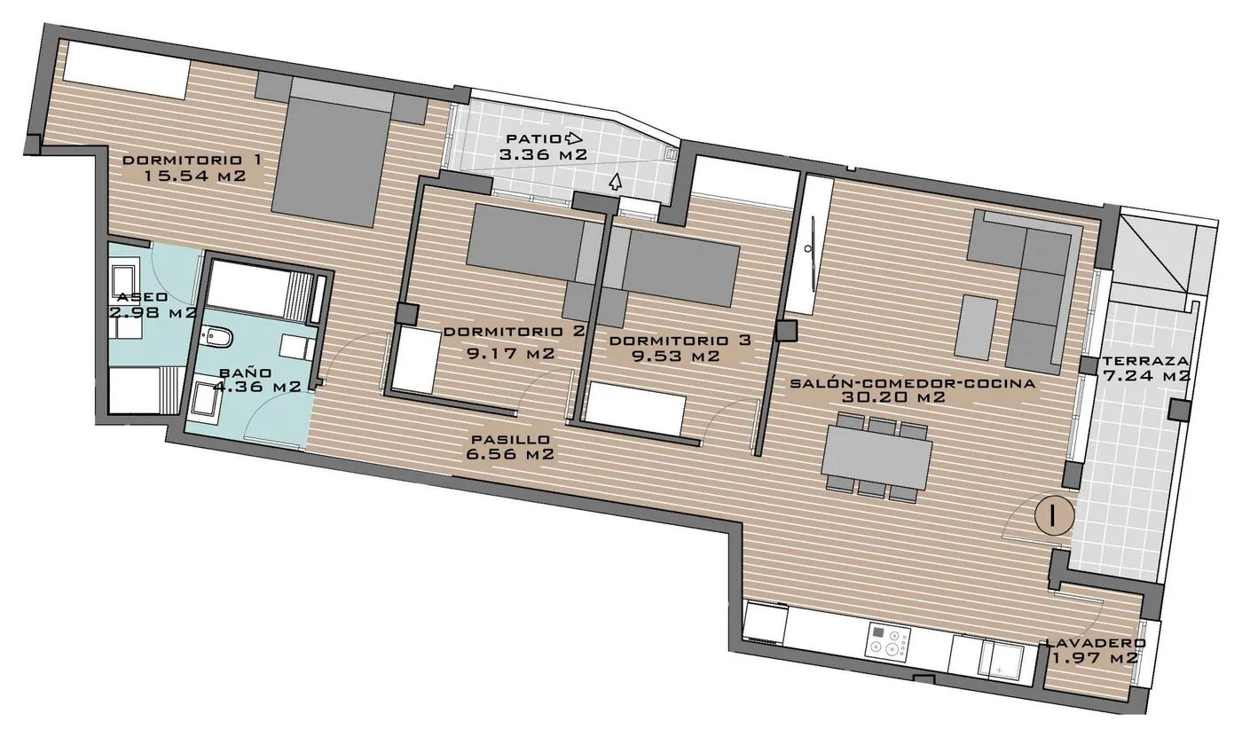 View plan: Apartment I