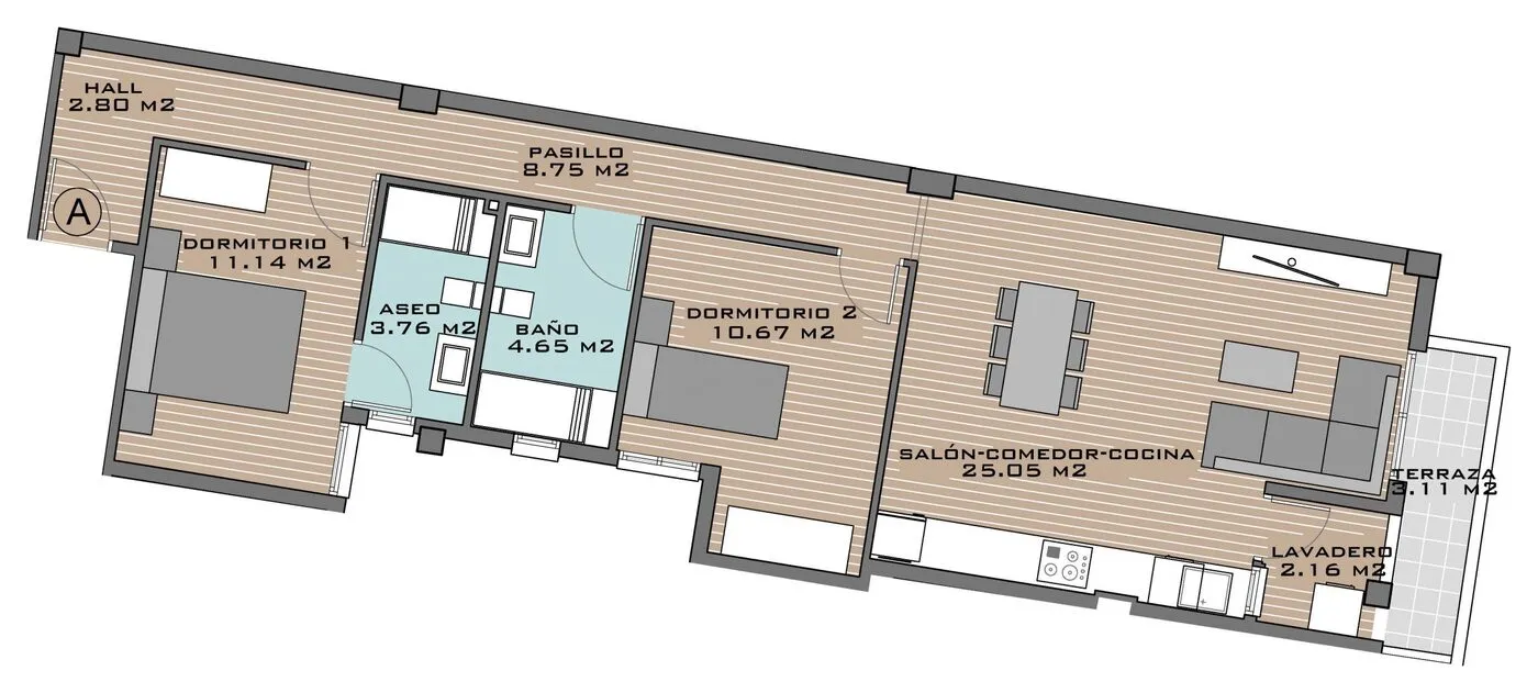 View plan: Apartment A