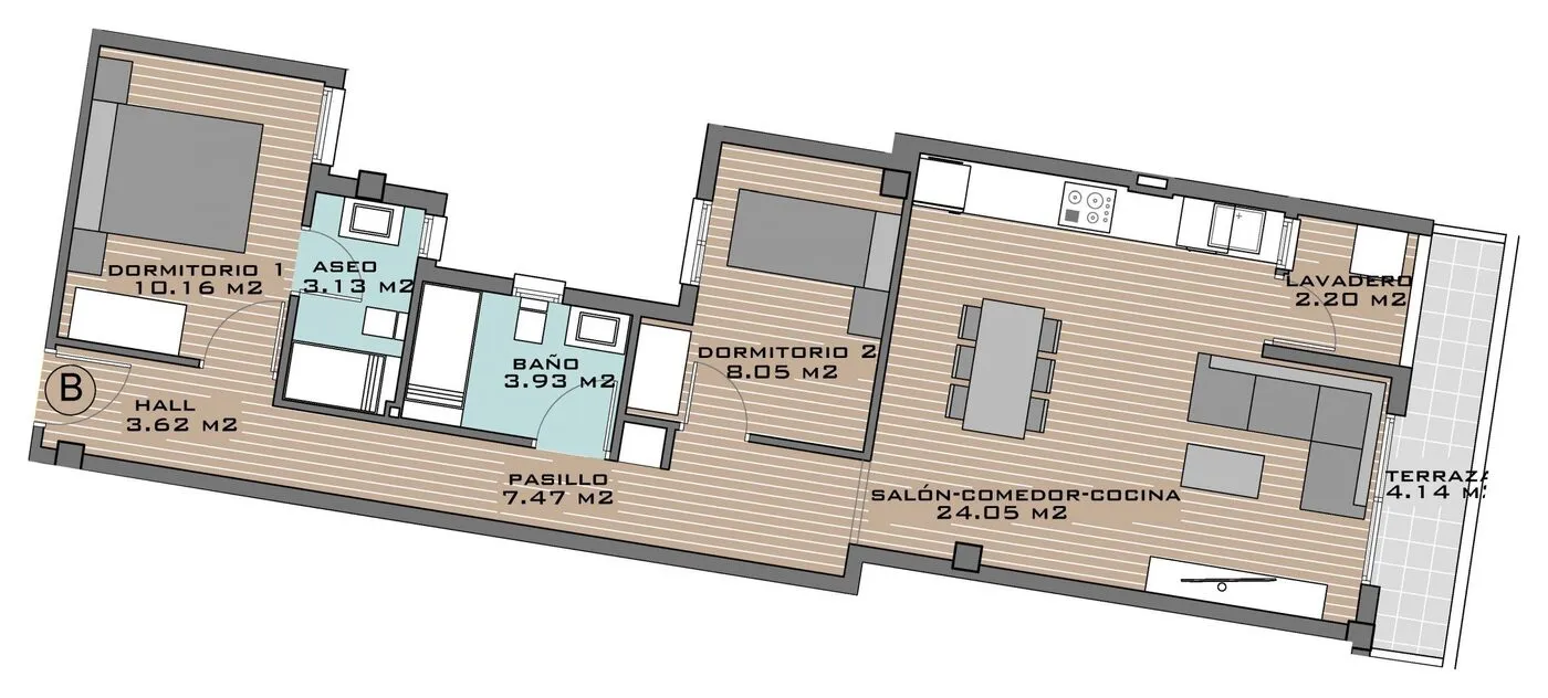 View plan: Apartment B
