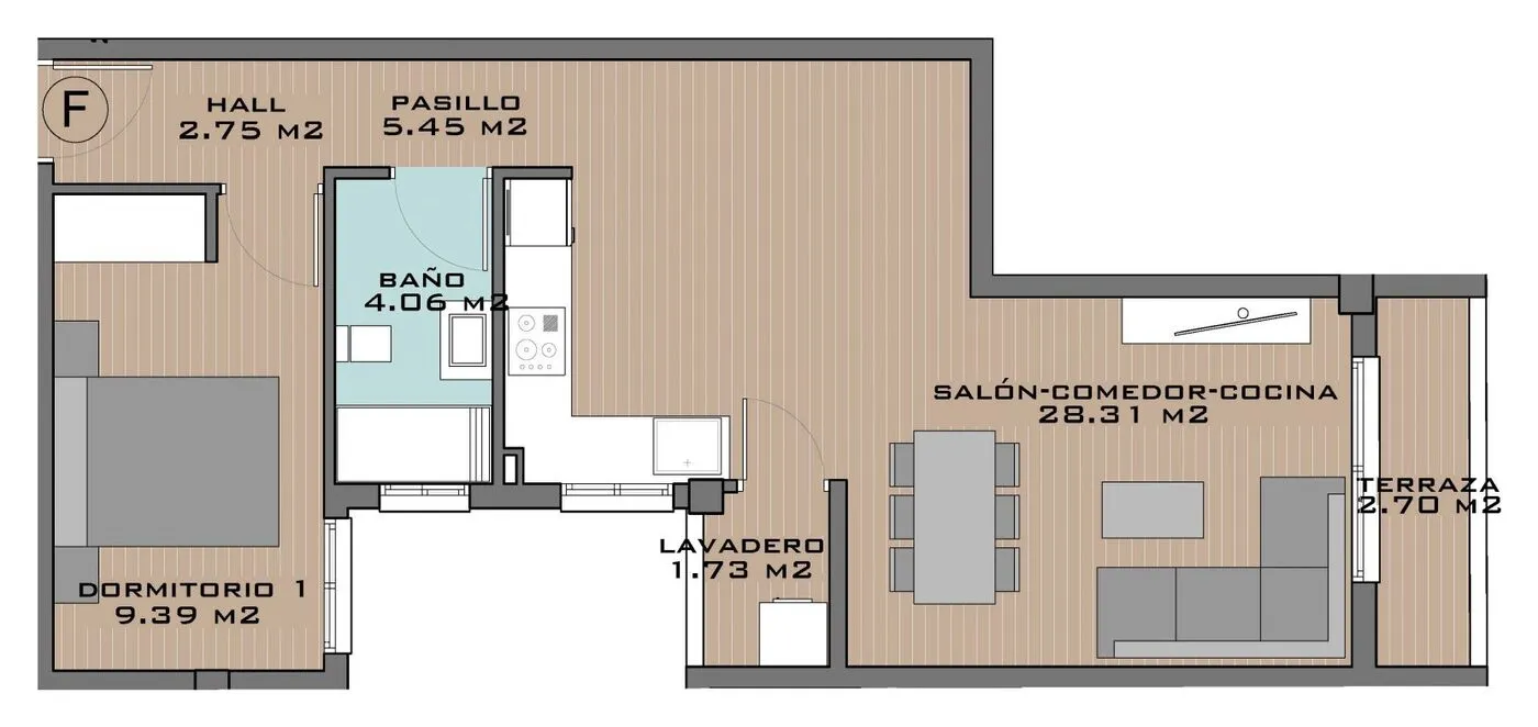 View plan: Apartment F