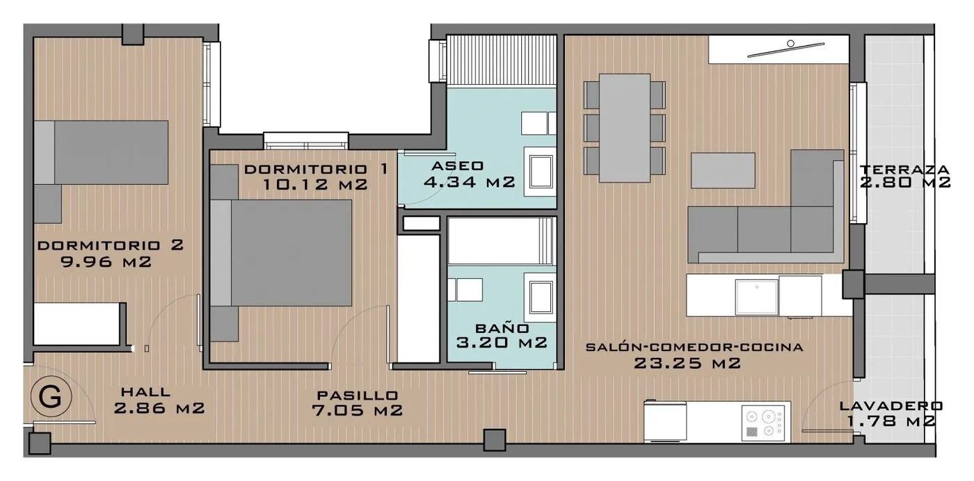 View plan: Apartment G
