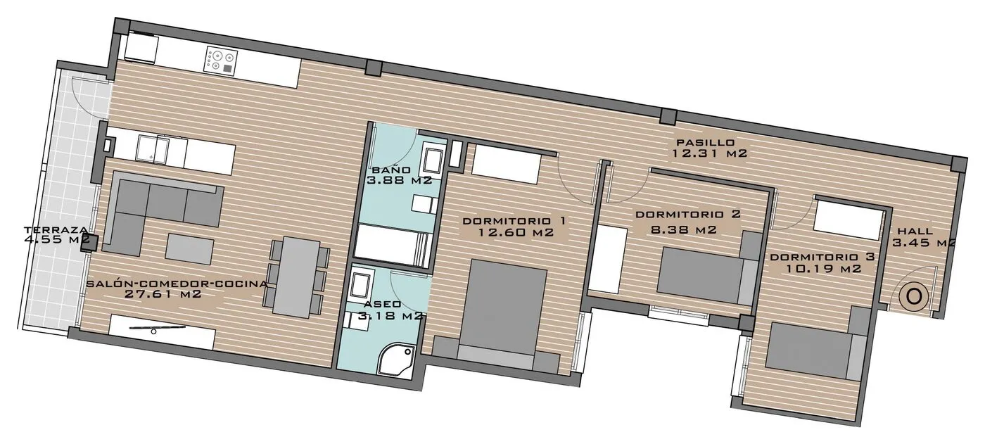 View plan: Apartment O