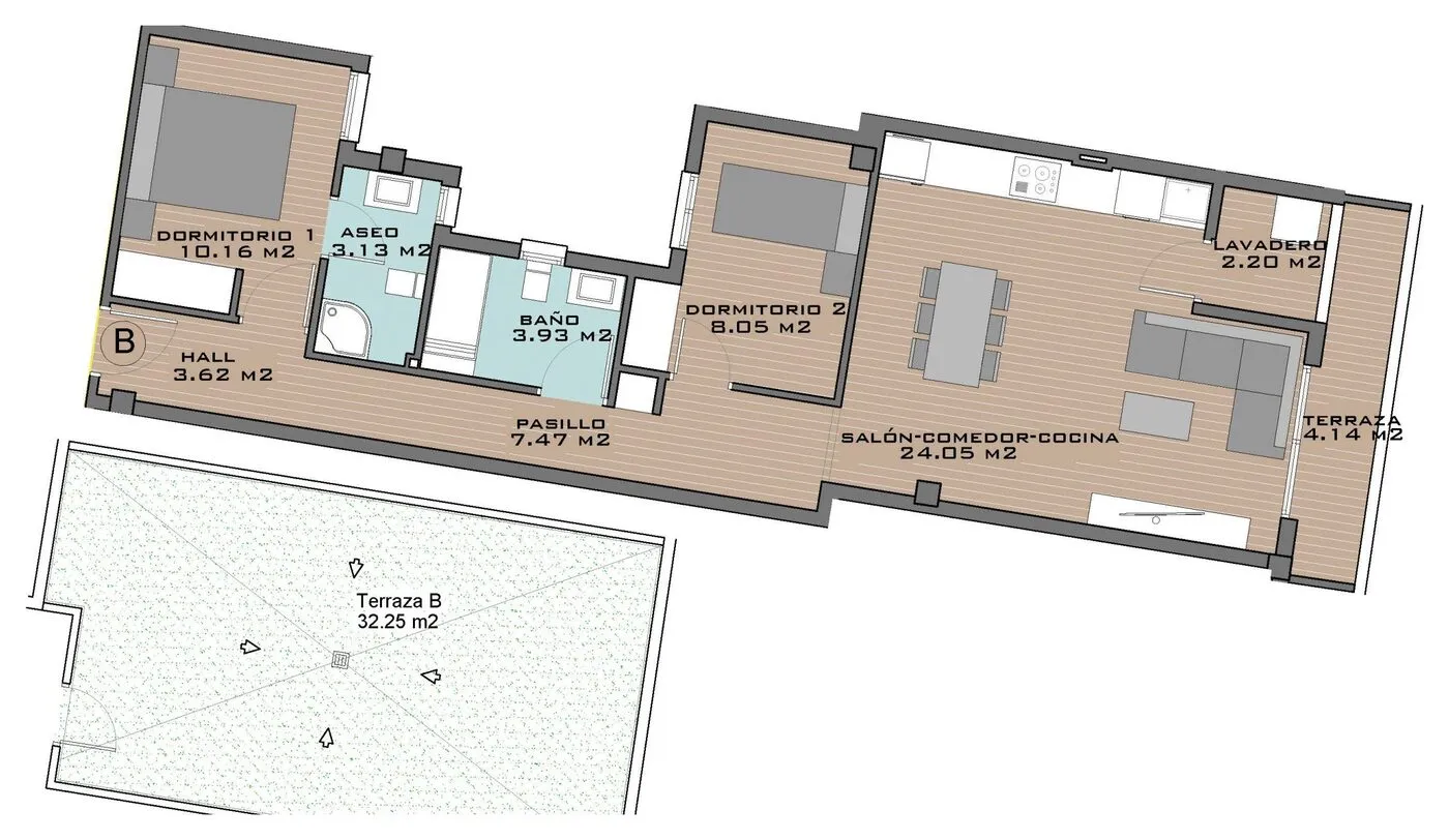 View plan: Apartment B