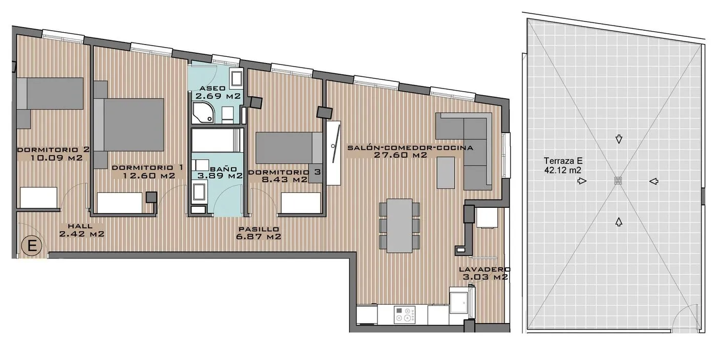 View plan: Apartment E