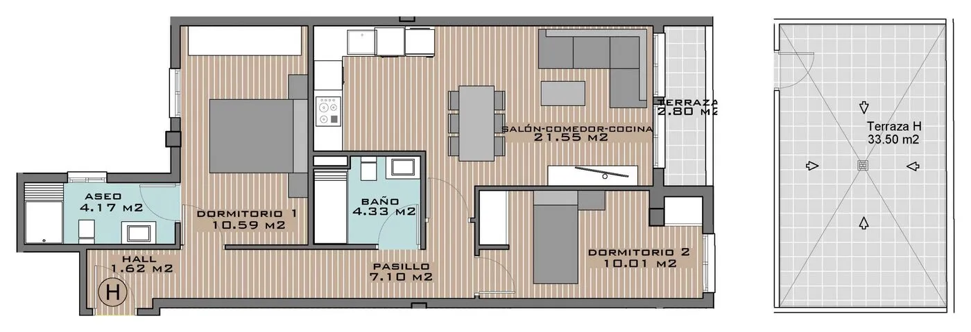 View plan: Apartment H