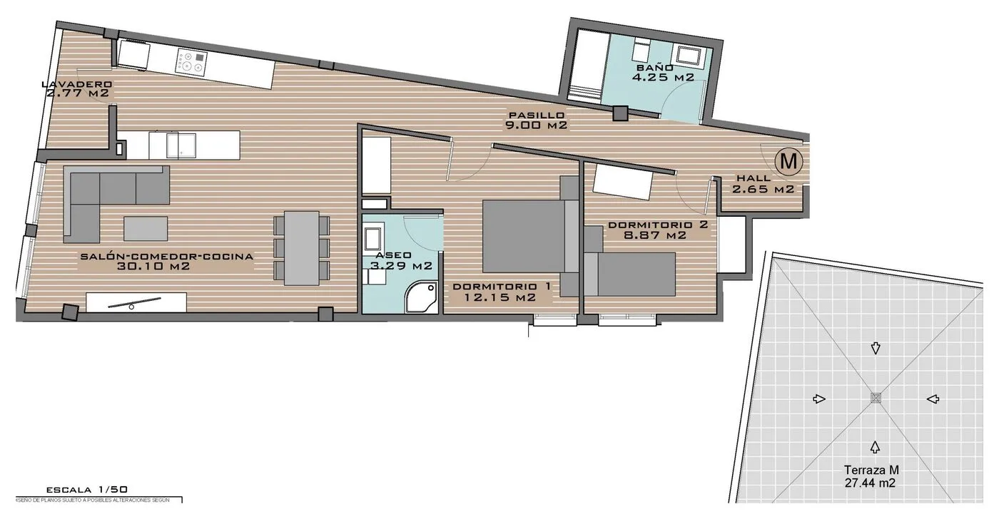 View plan: Apartment M