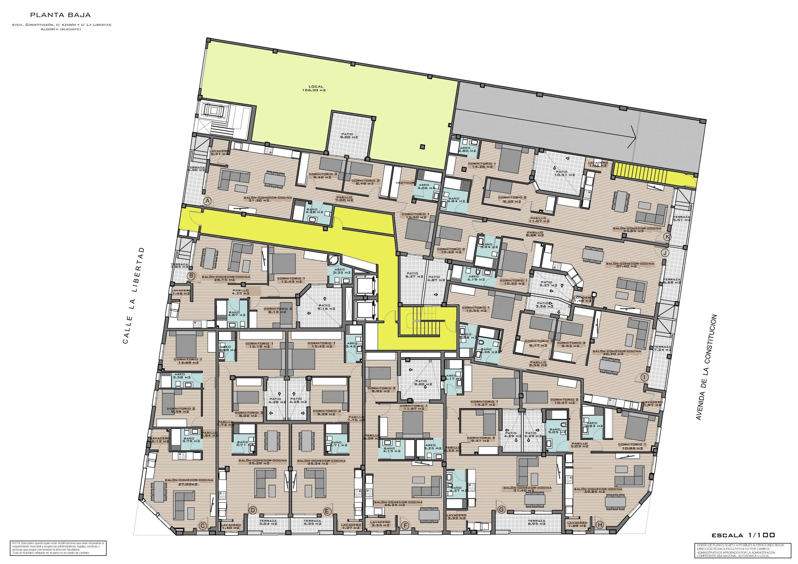 Overview of the ground floor