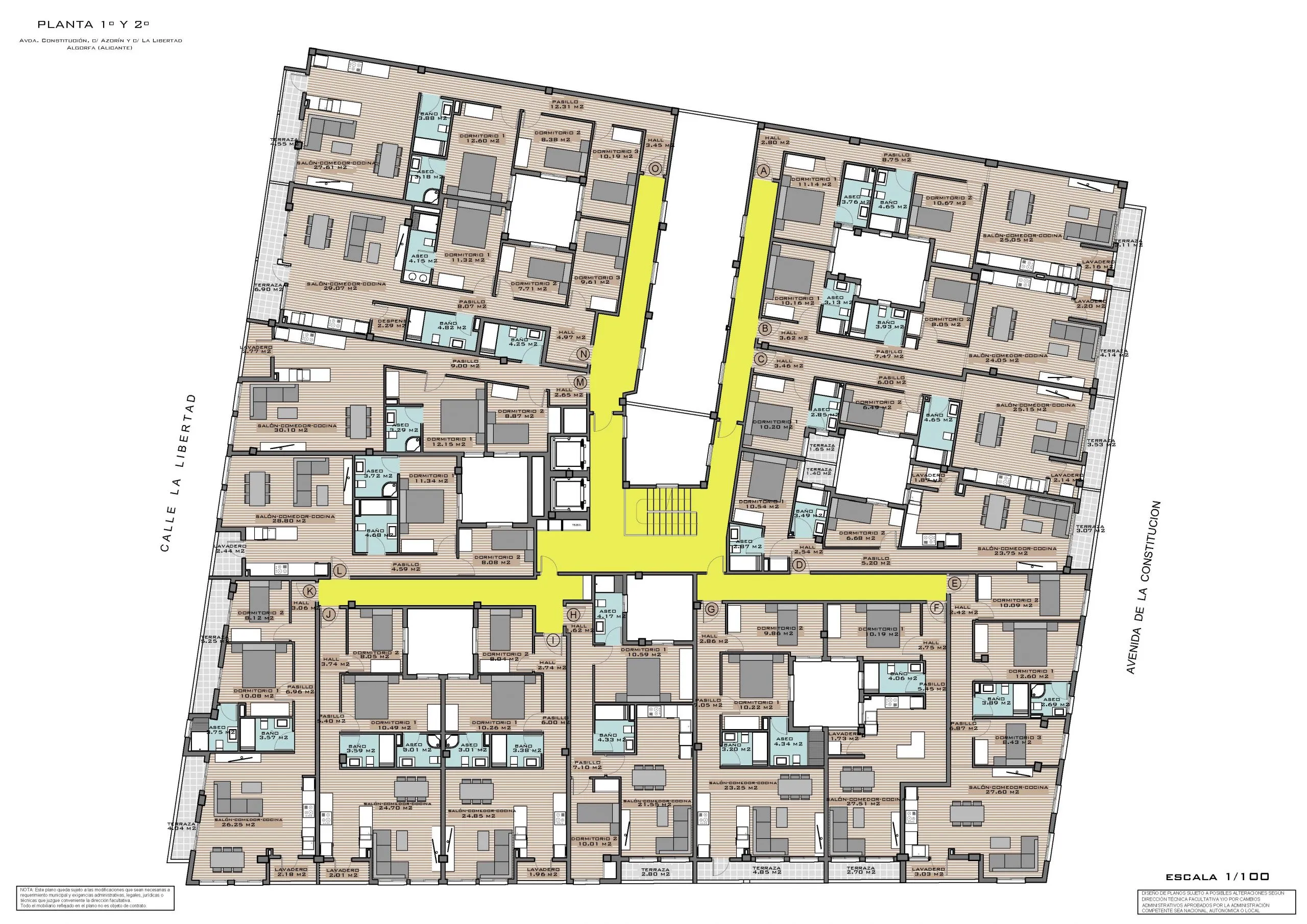 Overview of the first floor